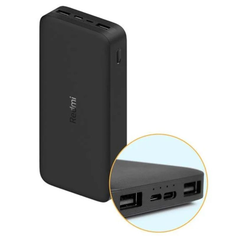 XIAOMI - Cargador Portátil Xiaomi Redmi 20000mAh 18W Fast Charger Negro