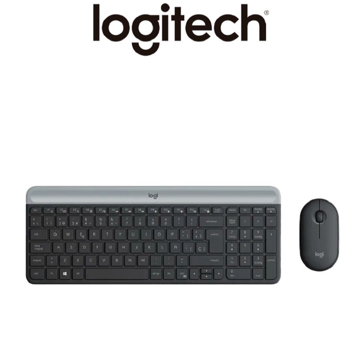 LOGITECH - TECLADO LOGITECH  MOUSE MK470 WIRELESS SLIM USB BLACK