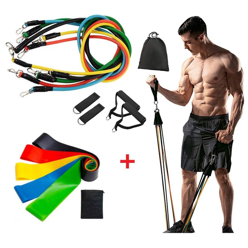 GENERICO - Liga Elastica Tubular bandas de resistencia pack completo