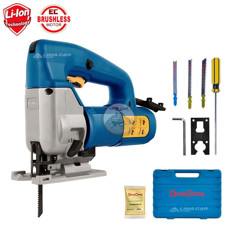 DONGCHENG - Sierra Caladora Electrica 580W 220V DongCheng Maleta Profesional Acero