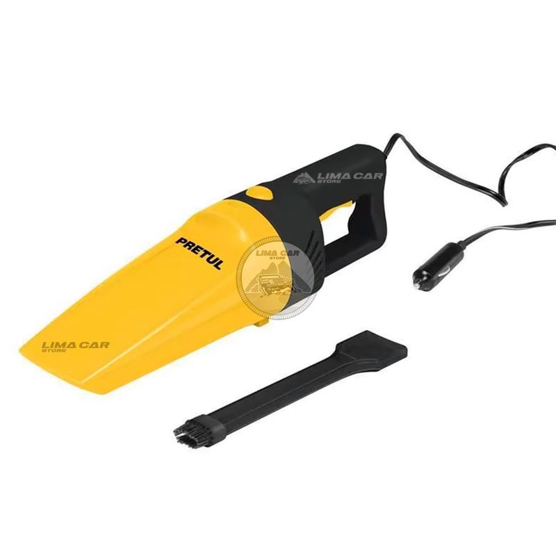 PRETUL - Aspiradora de auto Portatil 60W Punta Esquinero cigarrera 12V