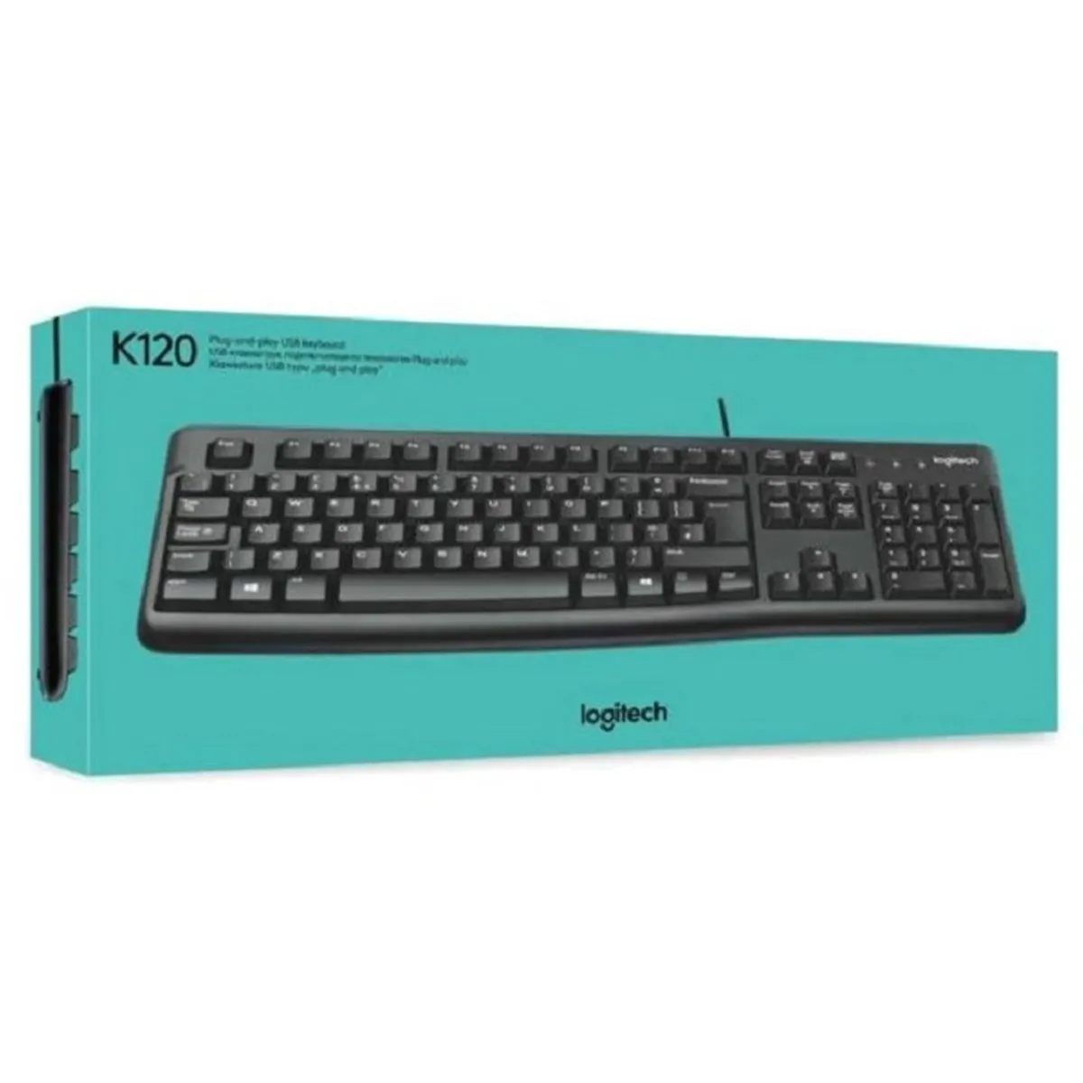 LOGITECH - TECLADO LOGITECH K120 USB SP BLACK