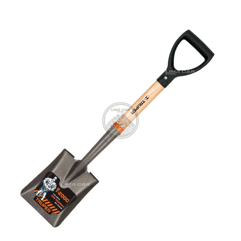 TRUPER - Pala Lampa Cuchara Recta 72cm Mango de madera Acero Truper 17194
