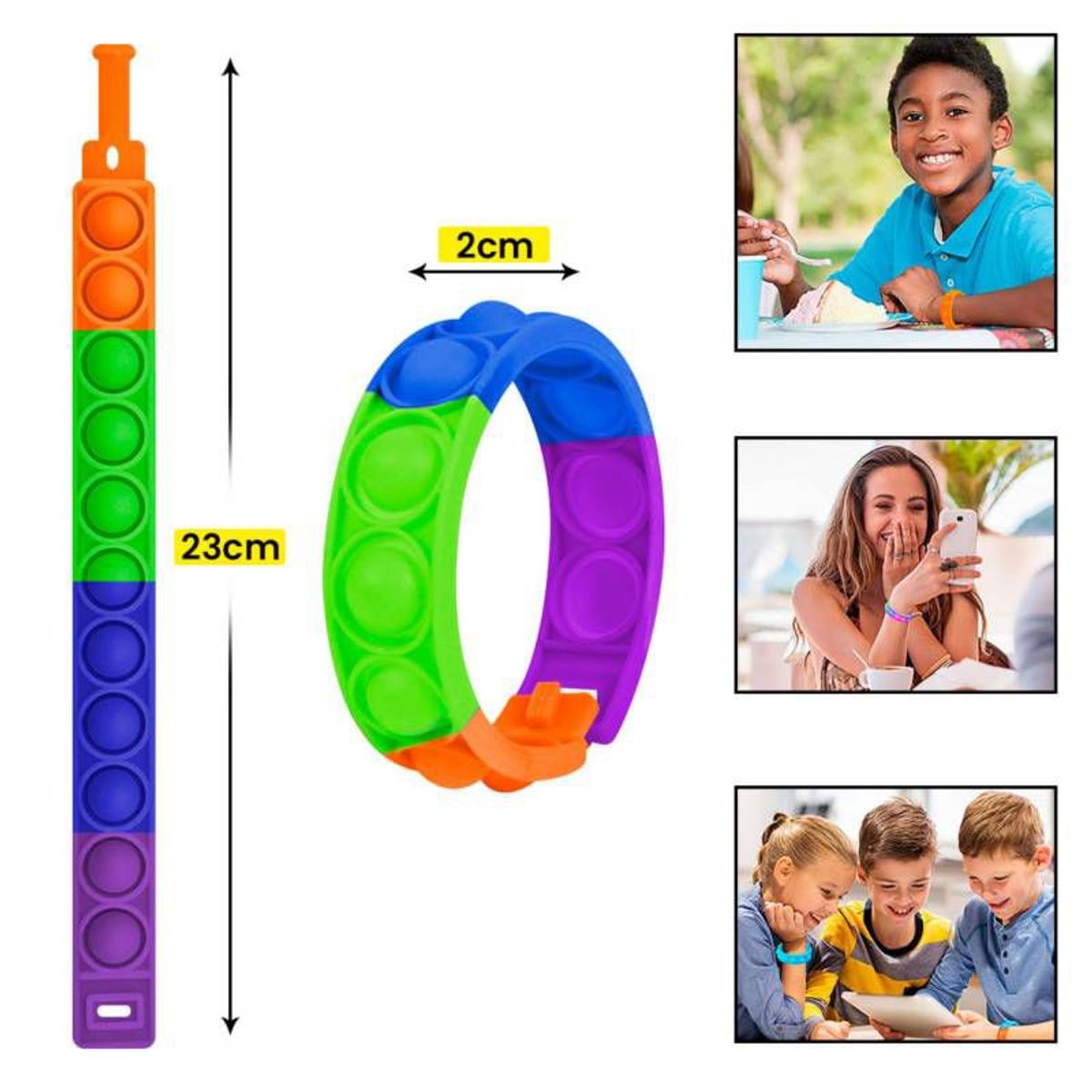 GENERICO - Pulsera Pop It Antiestrés