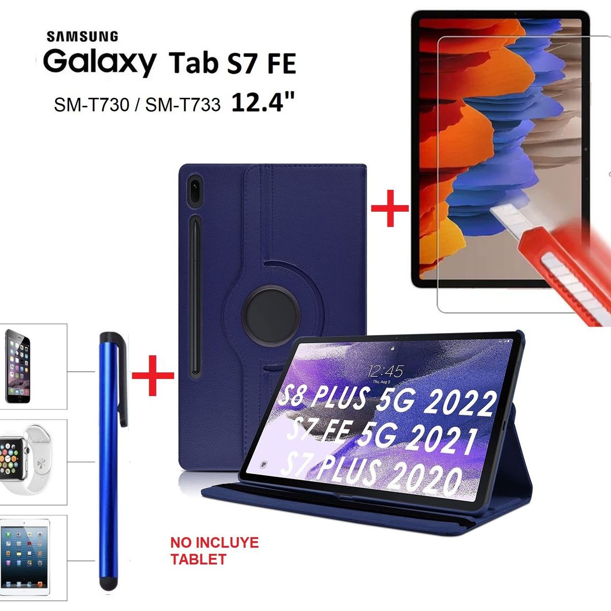 GENERICO - Funda  Mica  Lapiz para Samsung Tab S7 Fe 124 SM-T730 Protector