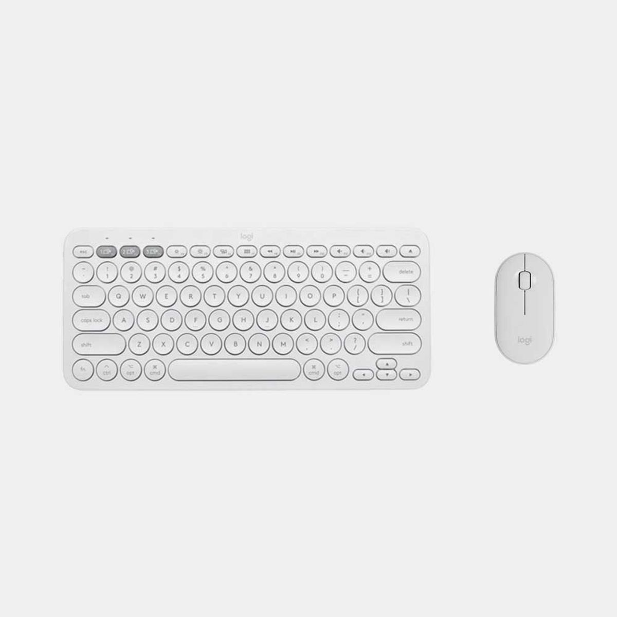 LOGITECH - LOGITECH TECLADO K380 SPANISH  MOUSE PEBBLE M350 WHITE BT