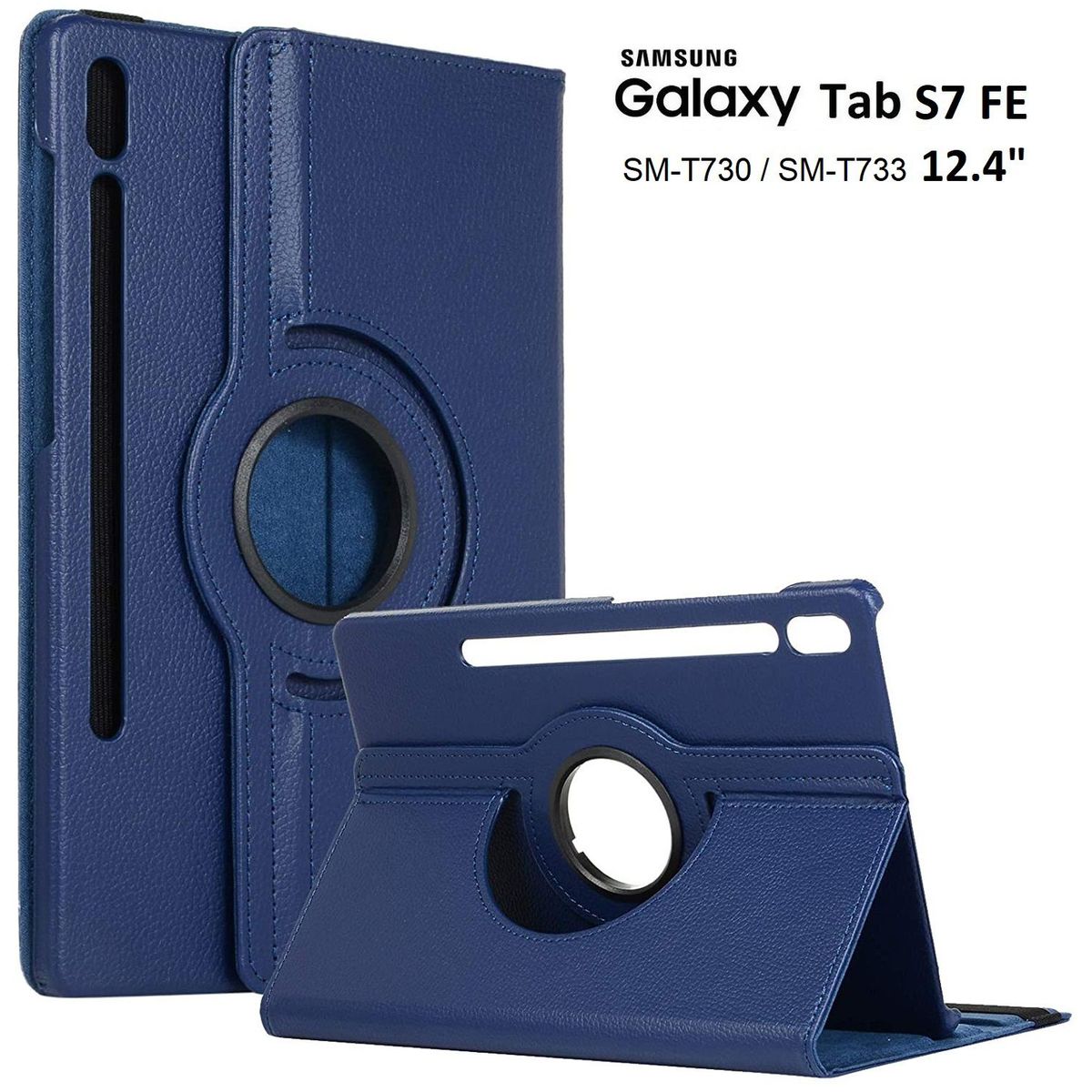 GENERICO - Funda Protector para Samsung Tab S7 Fe 124 SM-T730 Case Flip Cover
