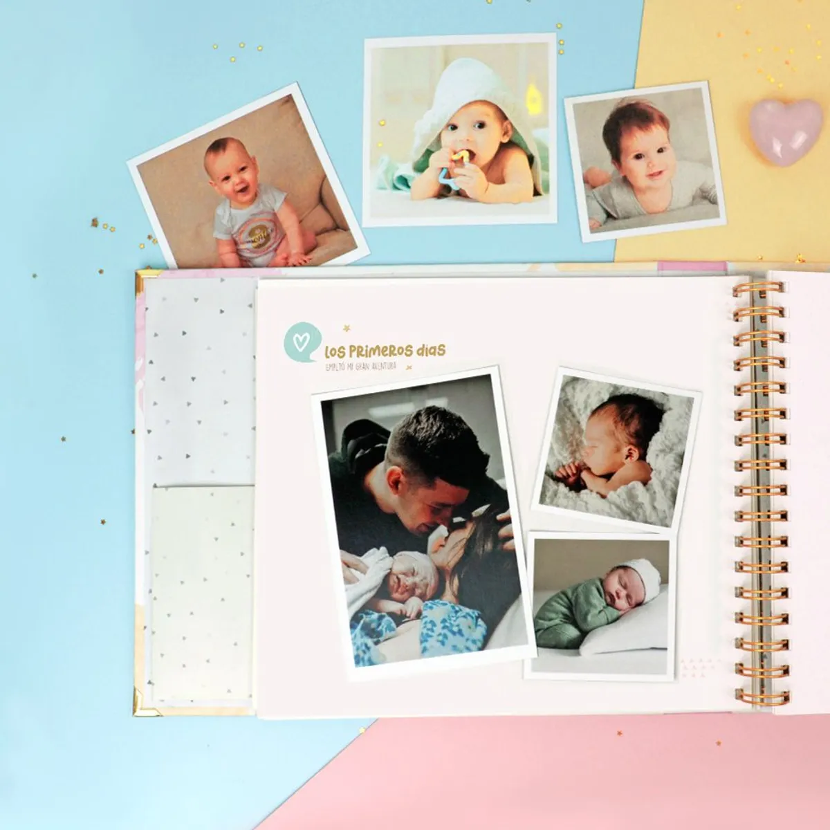 GENERICO - Álbum de Fotos Bebé Celeste - Feliz Impresión