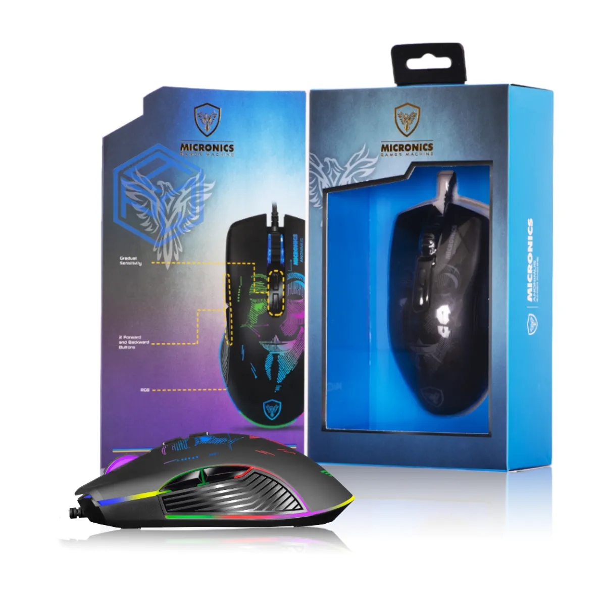 MICRONICS - MOUSE MICRONICS ANONIMUS RGB