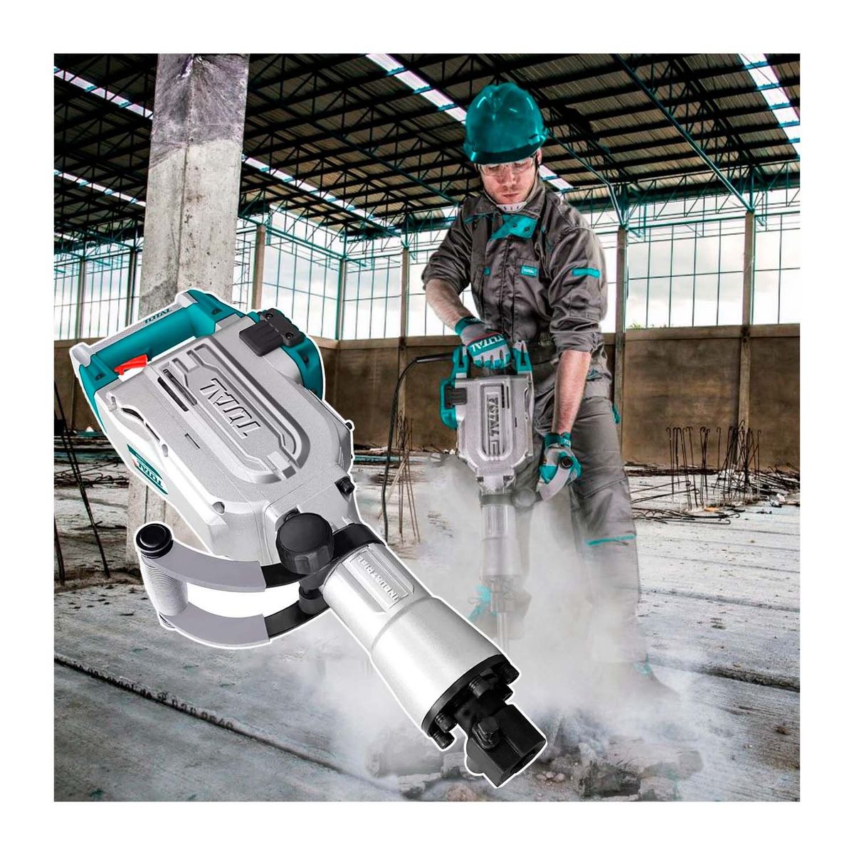 TOTAL TOOLS - Martillo Demoledor 1700w Taladro Total 1700w 50J - TH215456