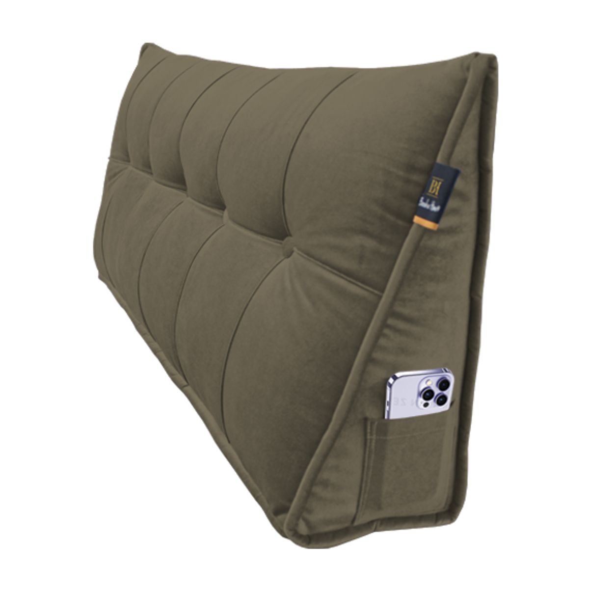 BARAKA HOME - Cojin de Respaldo Bitola 1.5 plz - Beige Oscuro