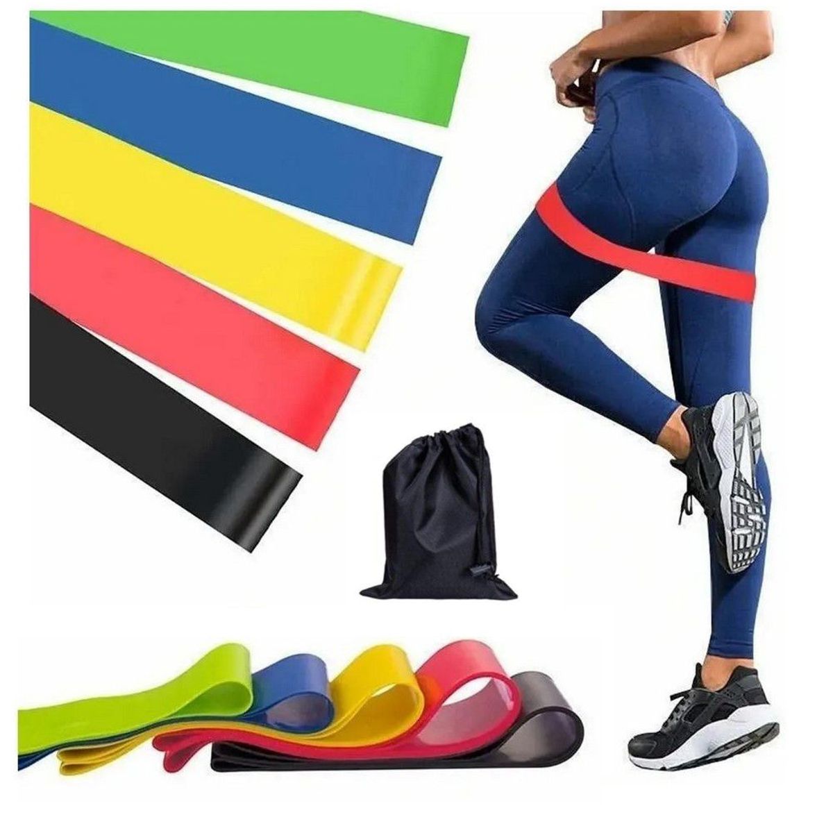 GENERICO - Banda Elástica de resistencia pack 5pcs