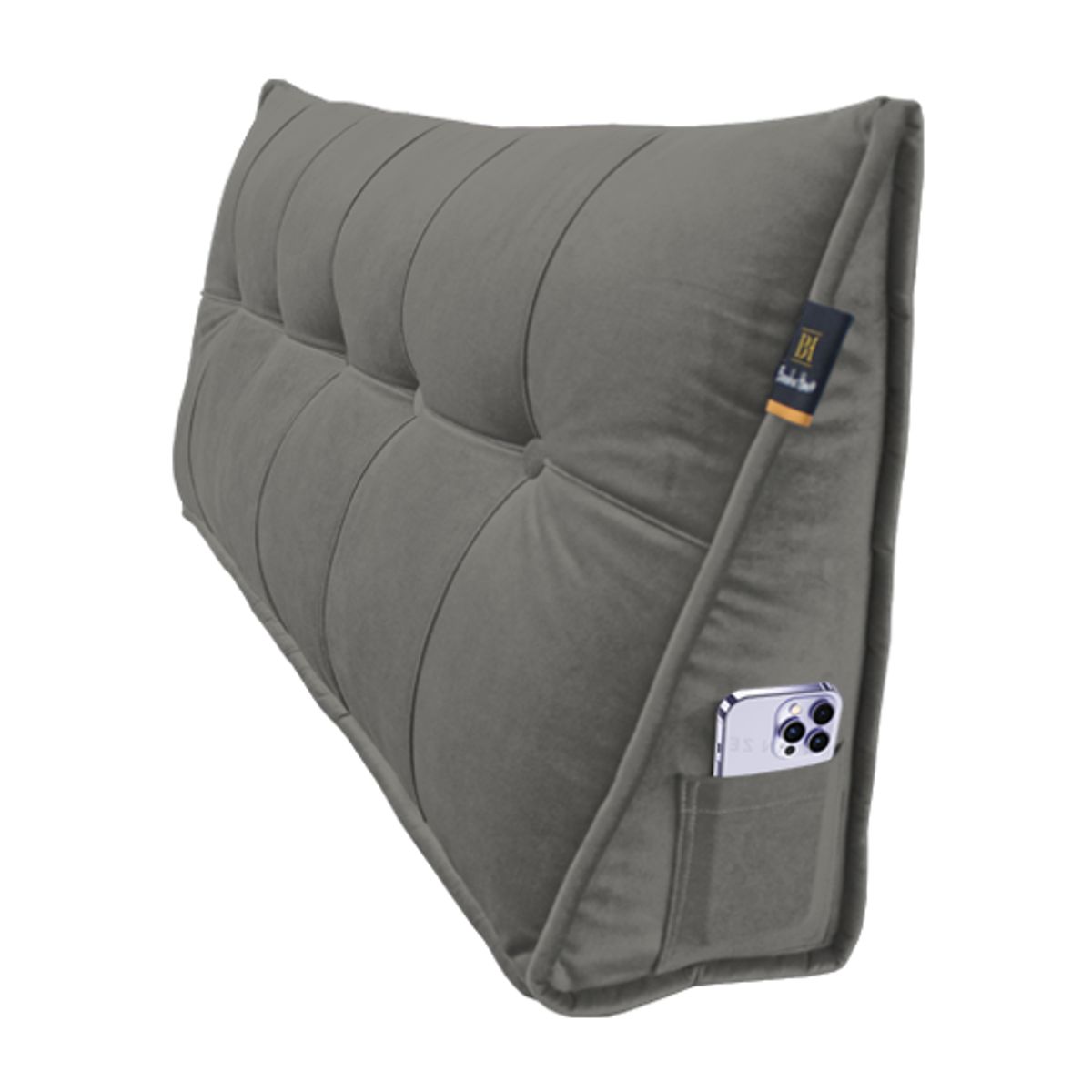 BARAKA HOME - Cojin de Respaldo Bitola 1.5 plz - Gris Oscuro