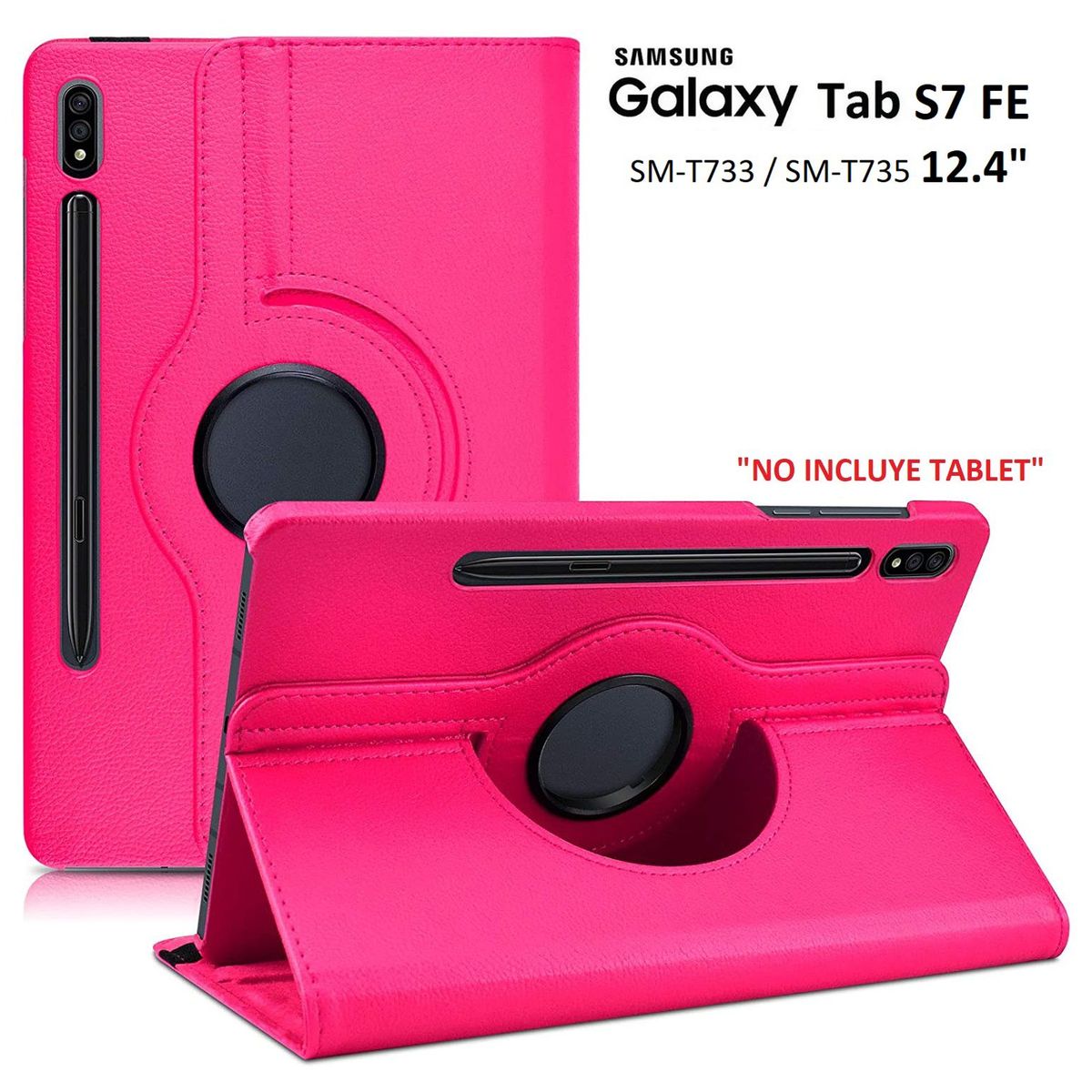 GENERICO - Funda Protector para Samsung Tab S7 Fe 124 SM-T730 Case Flip Cover