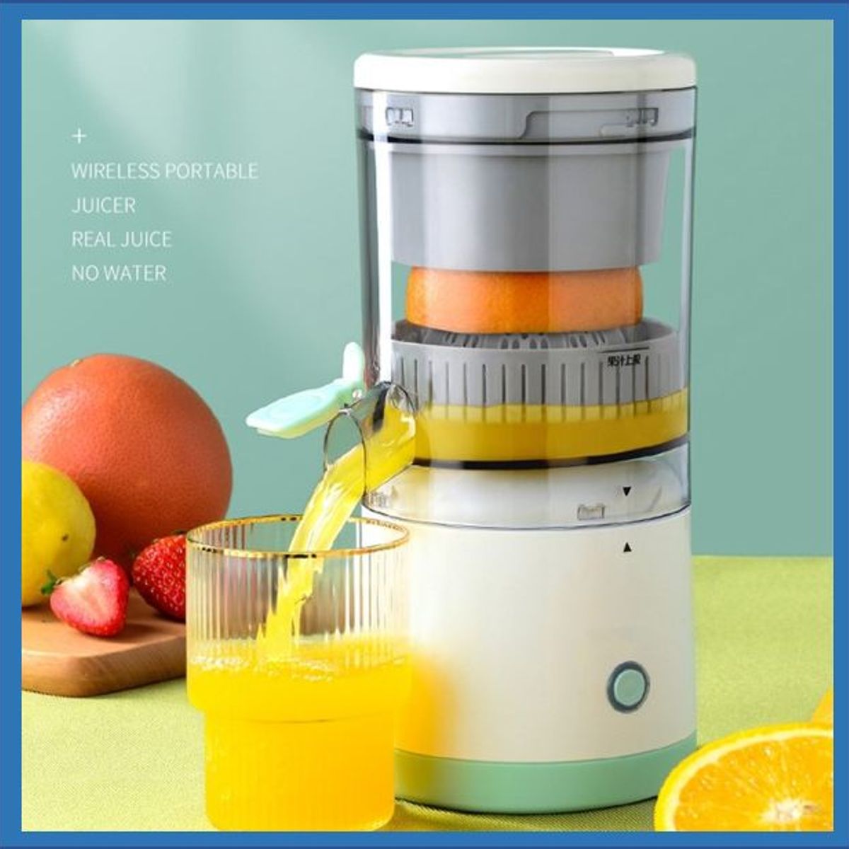 GENERICO - Exprimidor de Naranjas portatila  Bateria recargable