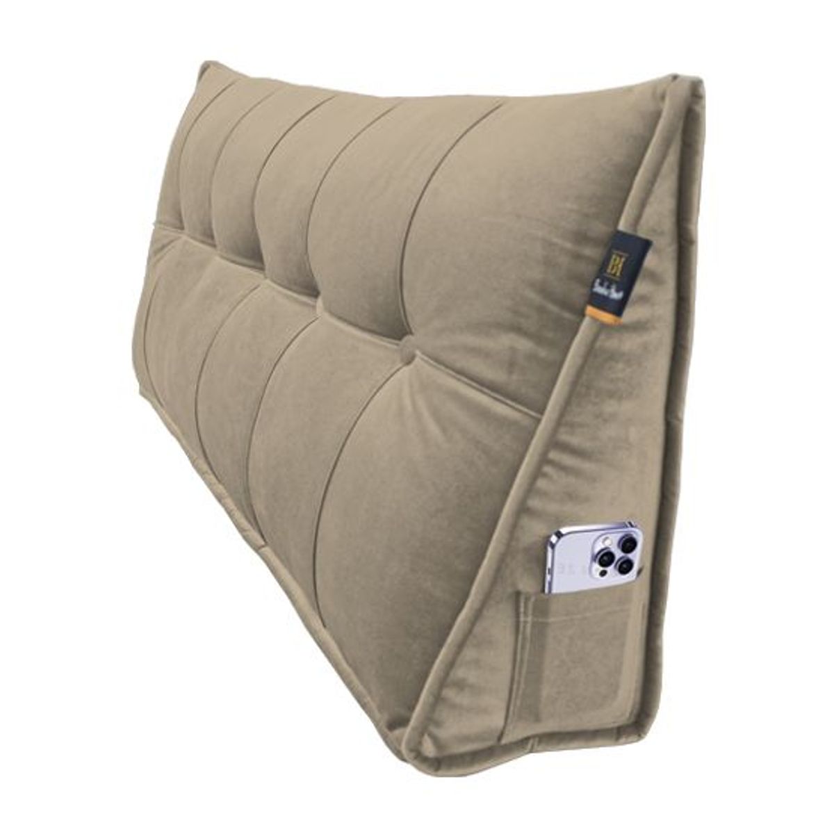 BARAKA HOME - Cojin de Respaldo Bitola 2 plz - Beige Claro