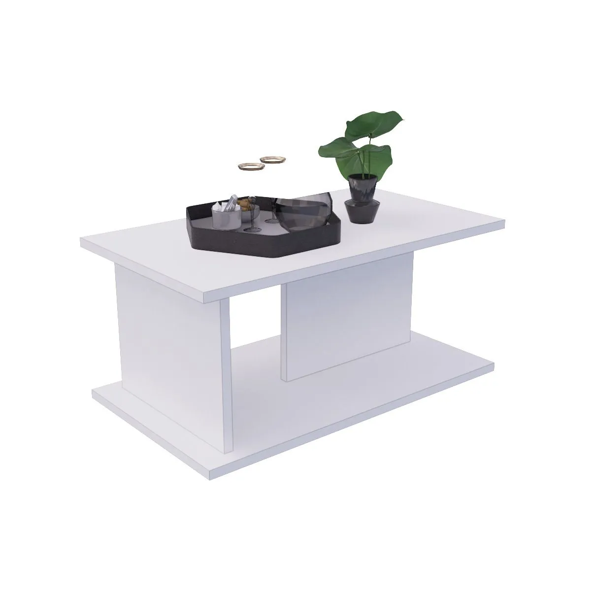 MOVENDA - Mesa de Centro Violeta Movenda Blanco