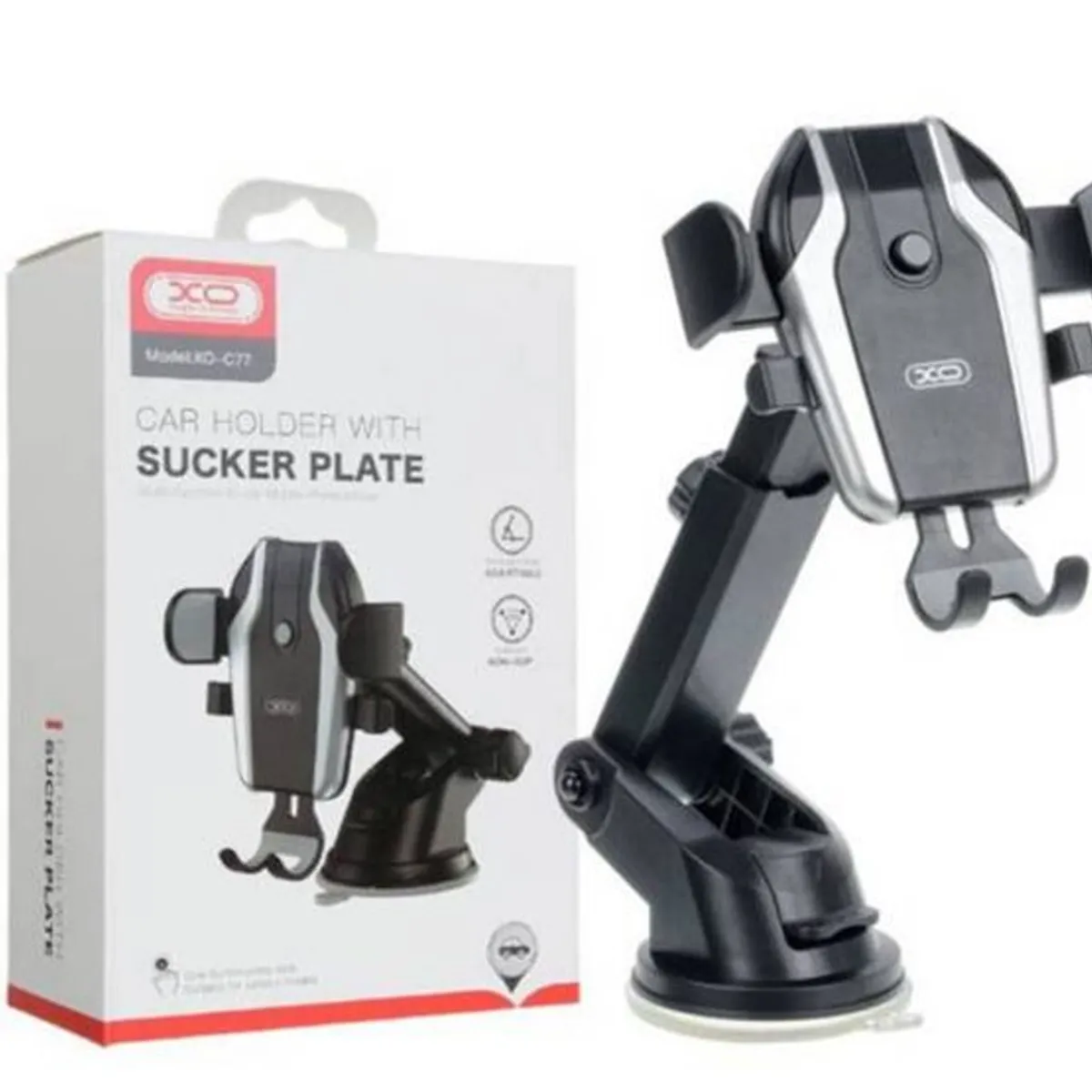 XO - Holder Soporte Para Auto Para Celular XO-C77 Ajustable Negro