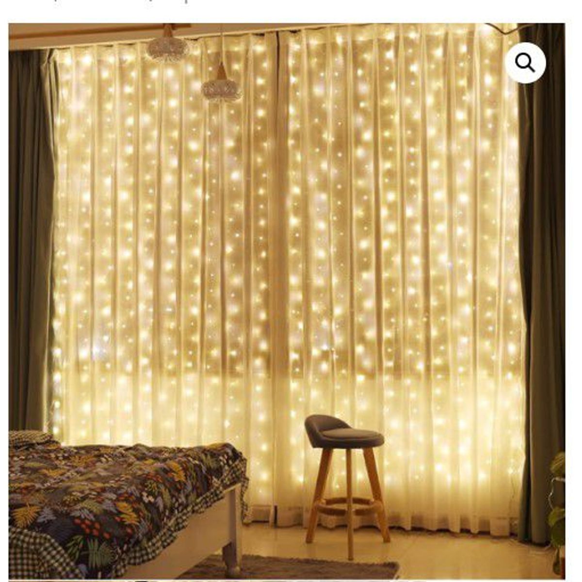 GENERICO - Cortina de Luces LED  Impermeable para Bodas Cumpleaños Eventos