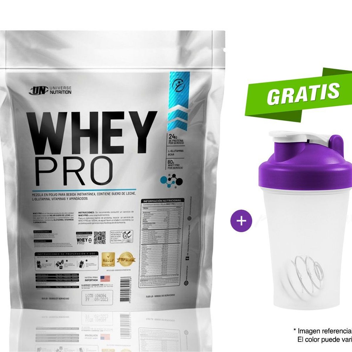 UNIVERSE NUTRITION - Proteína Universe Nutrition Whey Pro 5 kg Cookies and Cream + Shaker