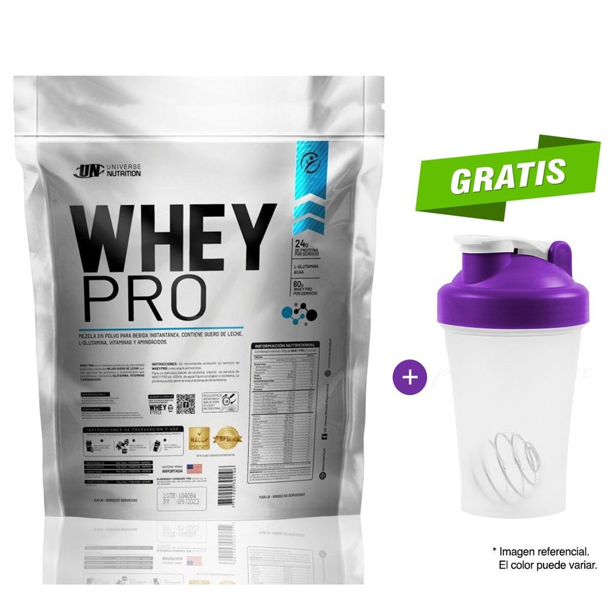 UNIVERSE NUTRITION - Proteína Universe Nutrition Whey Pro 5 kg Cookies and Cream + Shaker