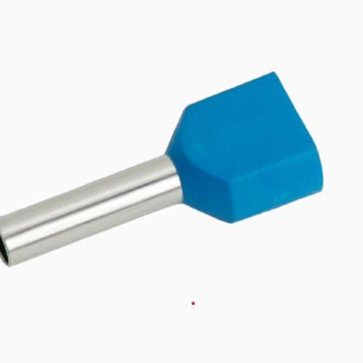 GENERICO - Terminal Doble Sobremoldeado  Azul (Cable 14 awg) 20 UND