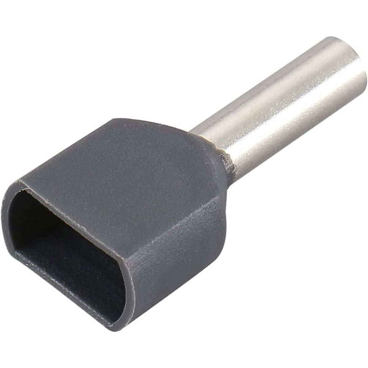 GENERICO - Terminal Doble Sobre moldeado Gris (Cable 12 awg) X 20 UND