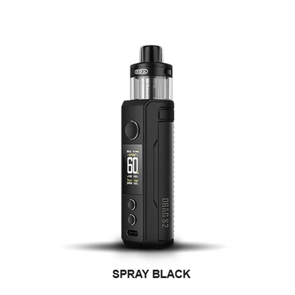 VOOPOO - VOOPOO Drag S2 Kit 60w 2500mAh 5ml PnP X - SPRAY BLACK