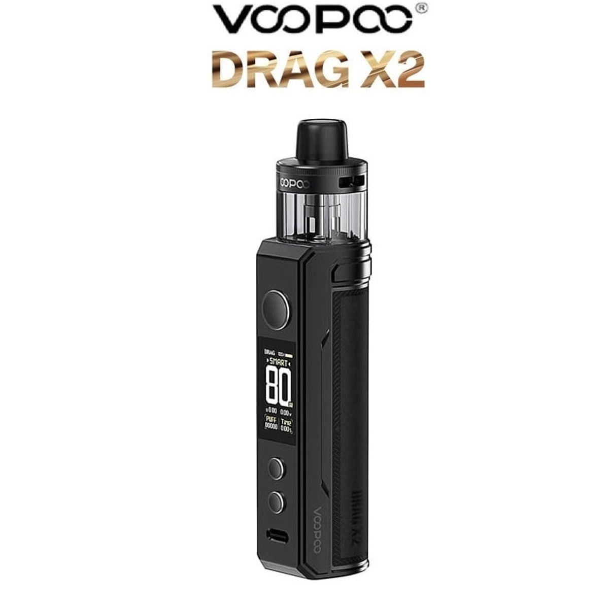 VOOPOO - VOOPOO Drag X2 Kit 80W 5ML PnP X Pod - Diseño SPRAY BLACK
