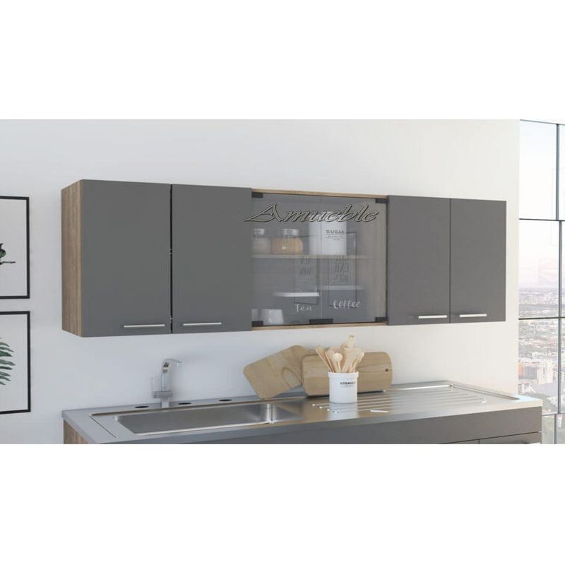 AMUEBLE - MUEBLE ALACENA REPOSTERO AEREO * BOGOTA  Gold 1.8mts*  TiendasAmueble
