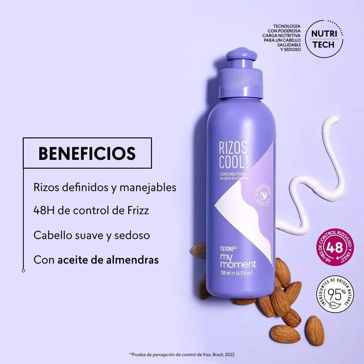 CYZONE - Crema para peinar Rizos Cool My Moment