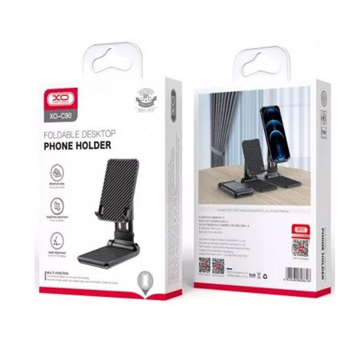 XO - Soporte De Escritorio De Metal Plegable Y Elevador XO-C90 Negro