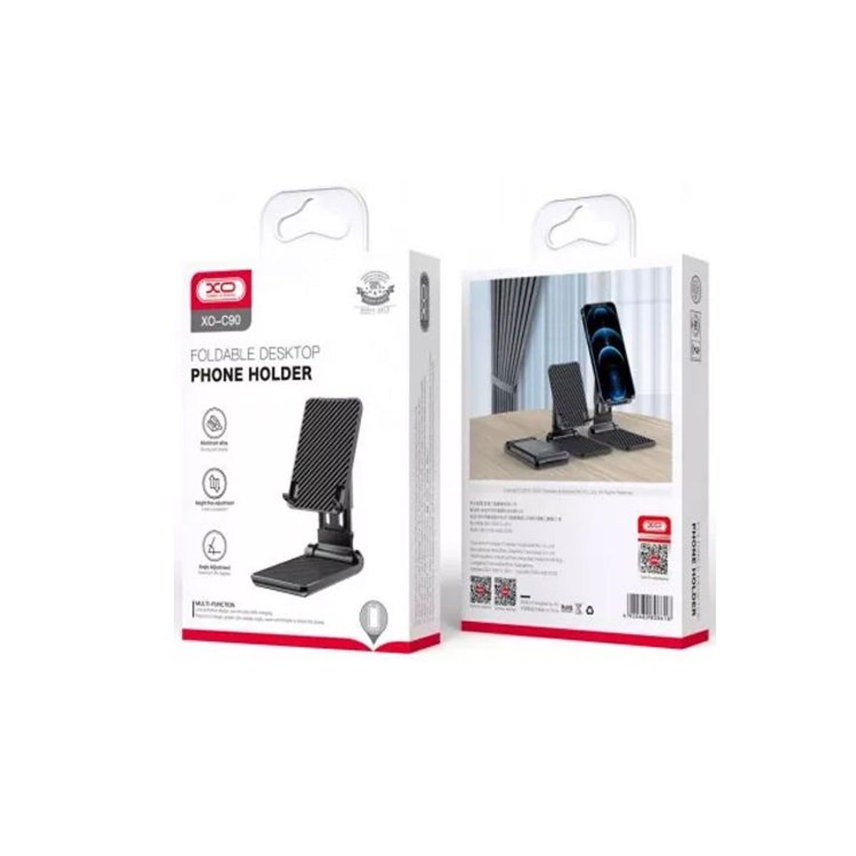 XO - Soporte De Escritorio De Metal Plegable Y Elevador XO-C90 Negro