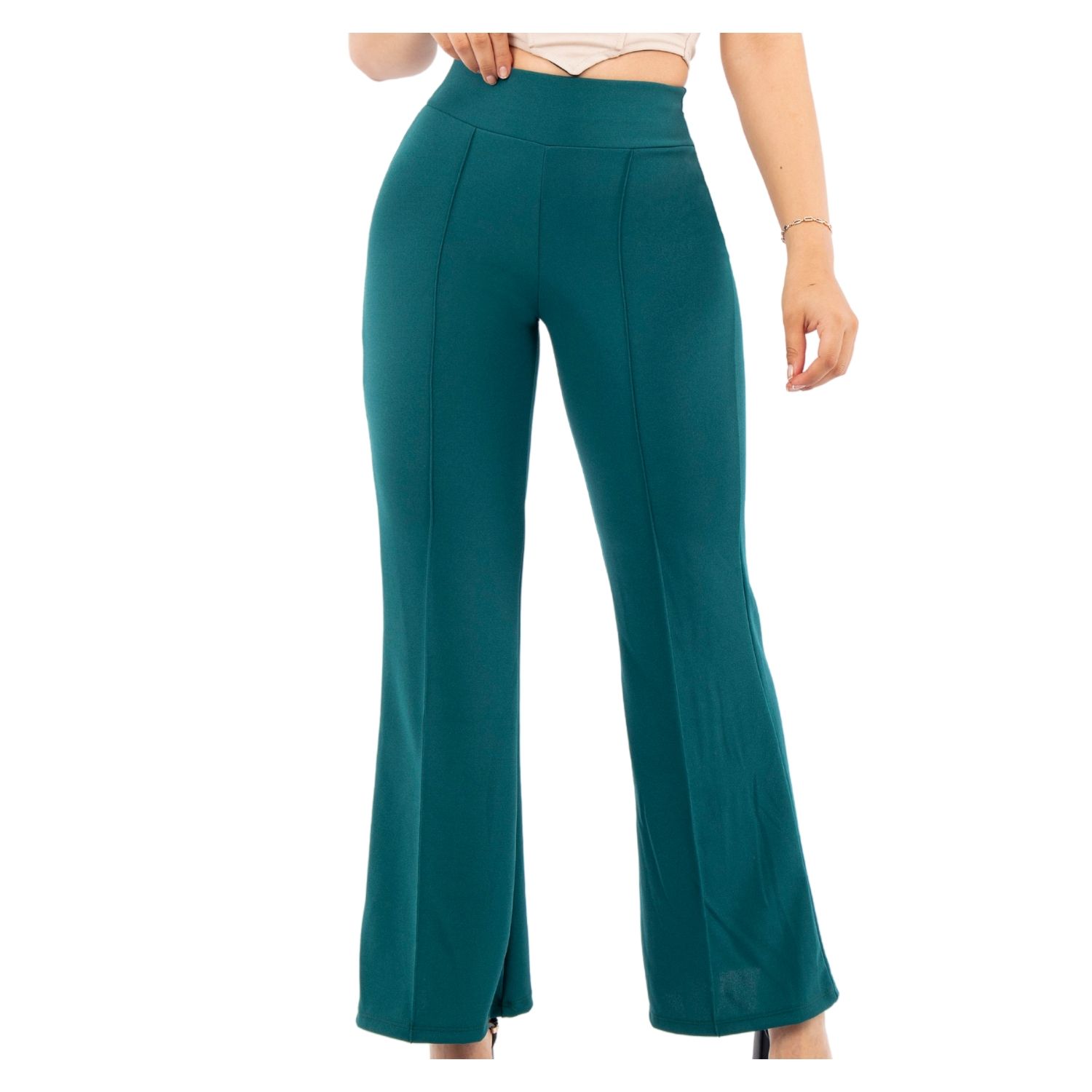 Pantalon Azul Agua Marina Mujer Pantalón Verde Agua Marina