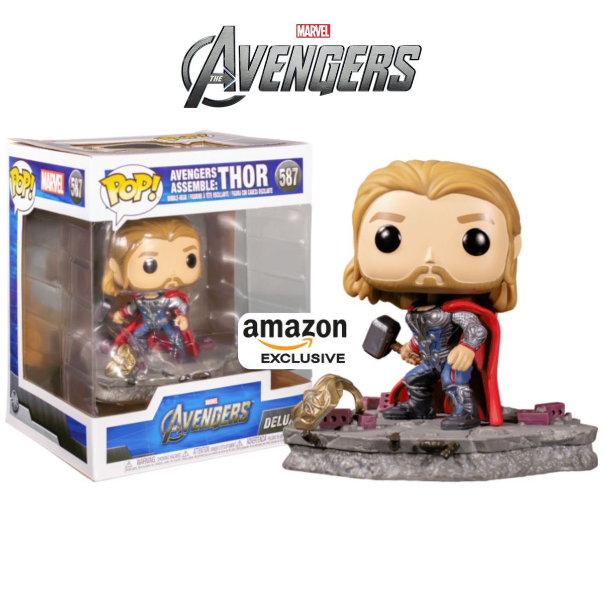 FUNKO - Funko Pop Thor - Avengers Assemble - Amazon Deluxe Marvel