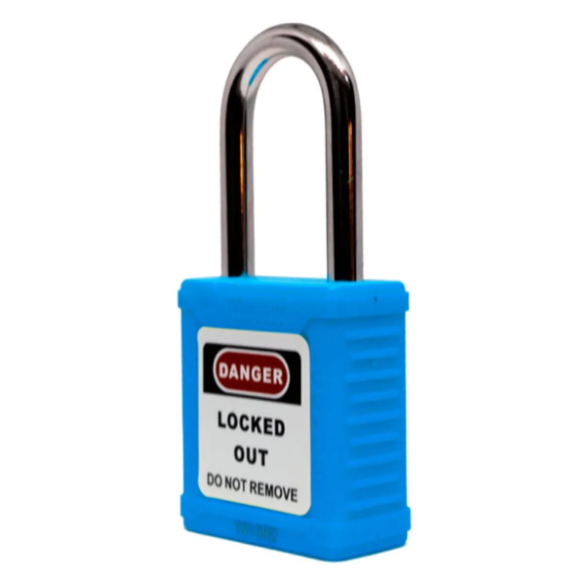 GENERICO - CANDADO CORTO NO AISLADO COLOR CELESTE