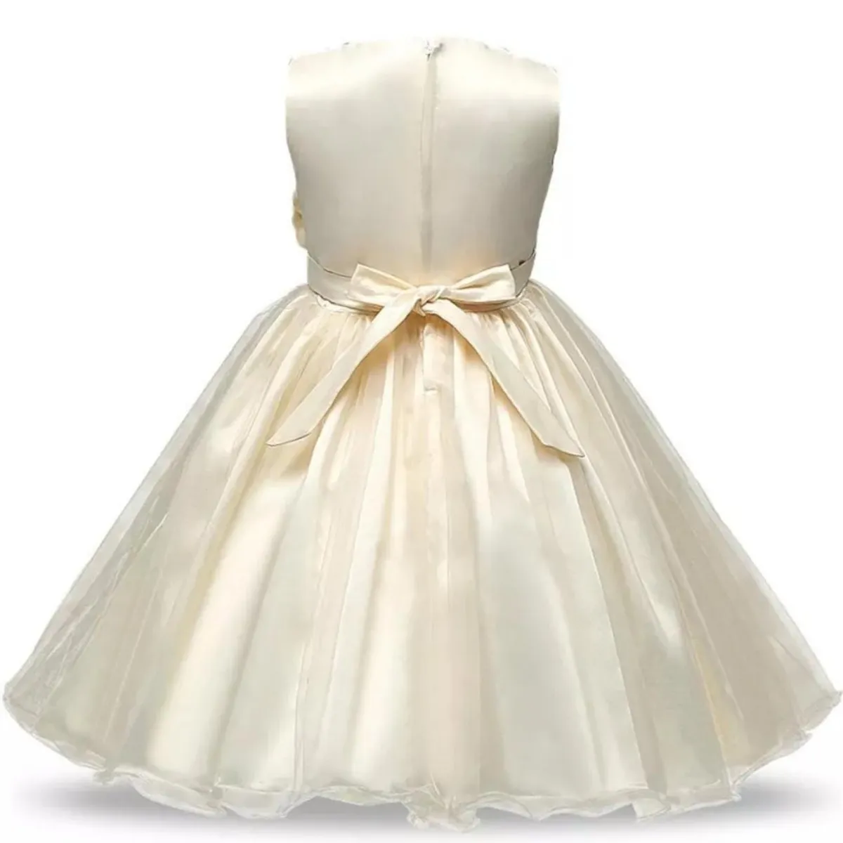 GENERICO - Vestido Niña Dorado Pequeña Dorada - Genieka