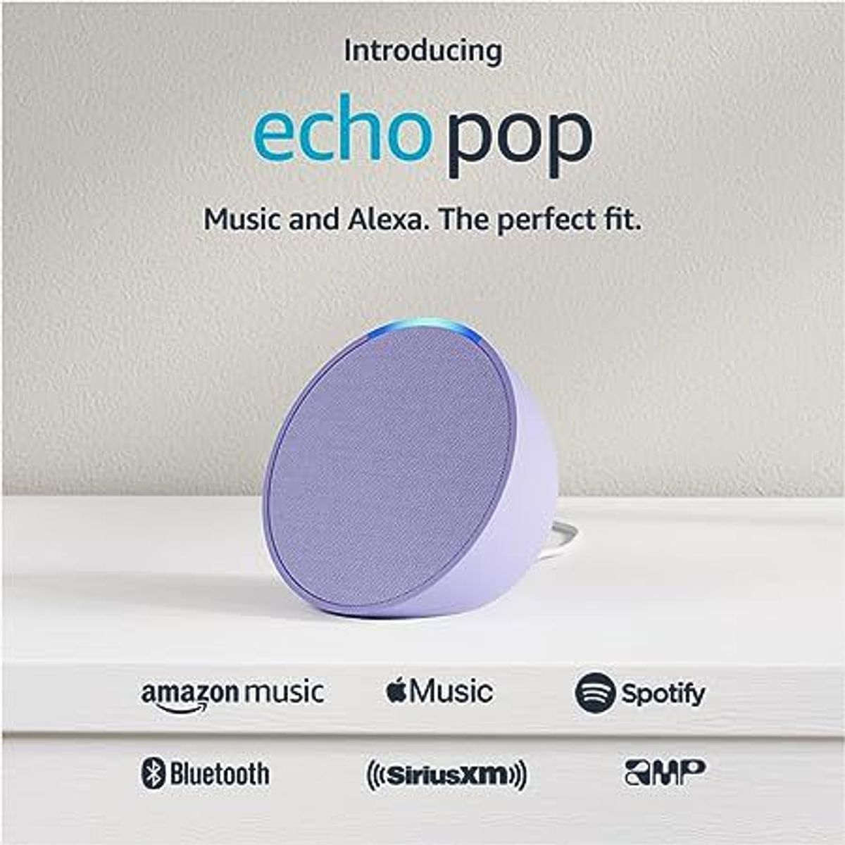 AMAZON - AMAZON ECHO POP SMART ALEXA LAVANDA