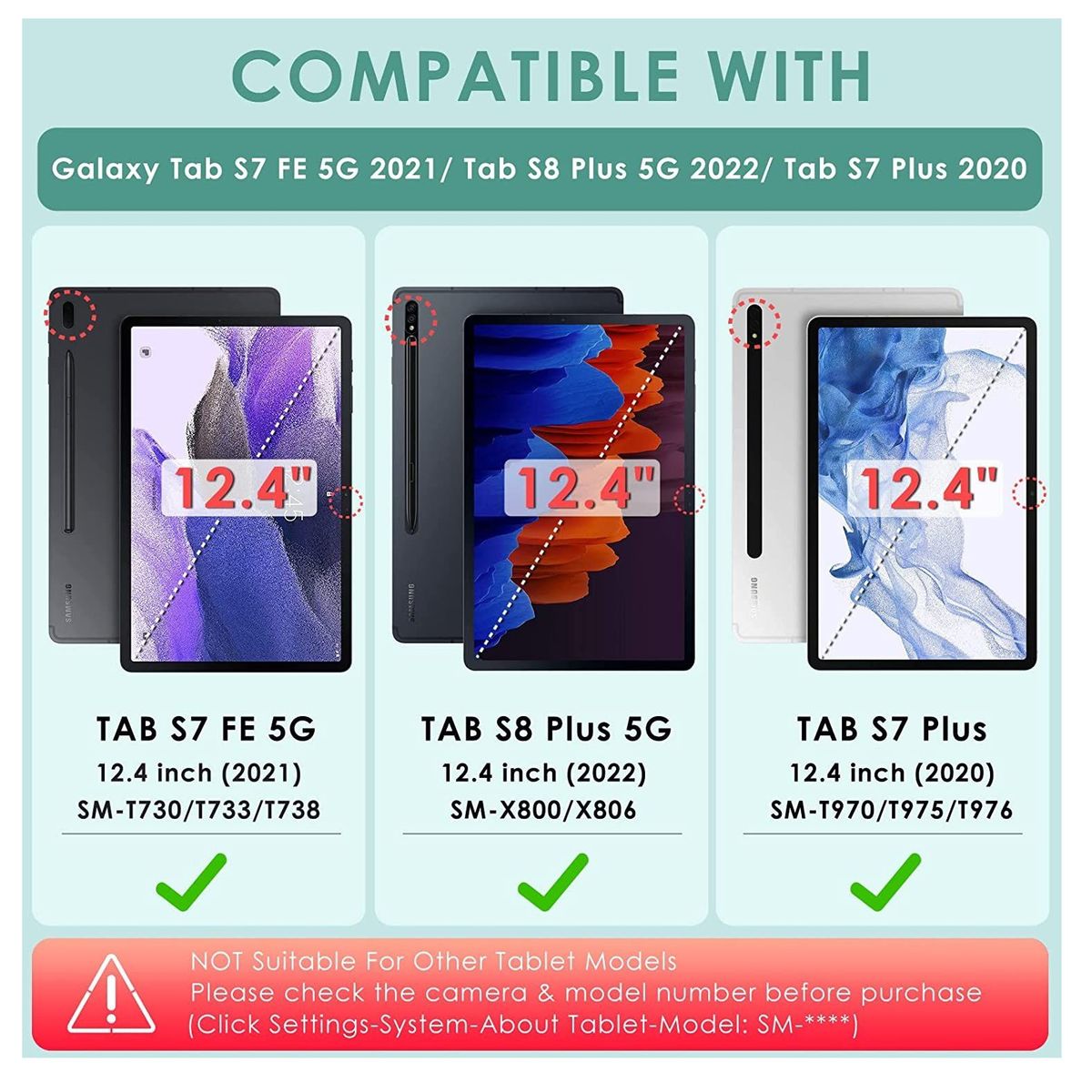 GENERICO - Funda Case 360°  Lapiz Optico para Samsung Tab S7 Fe 124 SM-T730