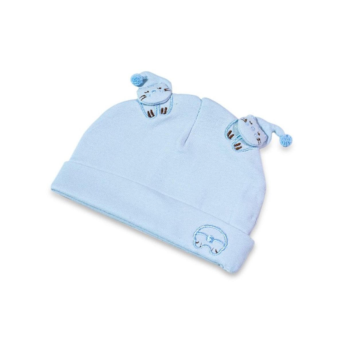 IMPORTADO MC - Gorrito de Algodón para Bebé - celeste