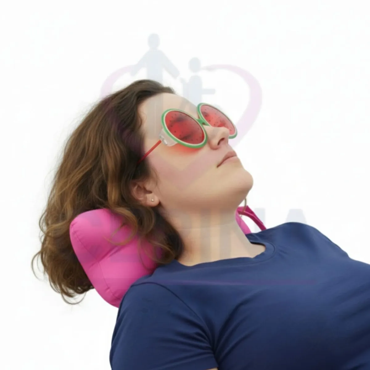 GENERICO - Almohada Hueso para Cuello Pies Rodillas Color Lila