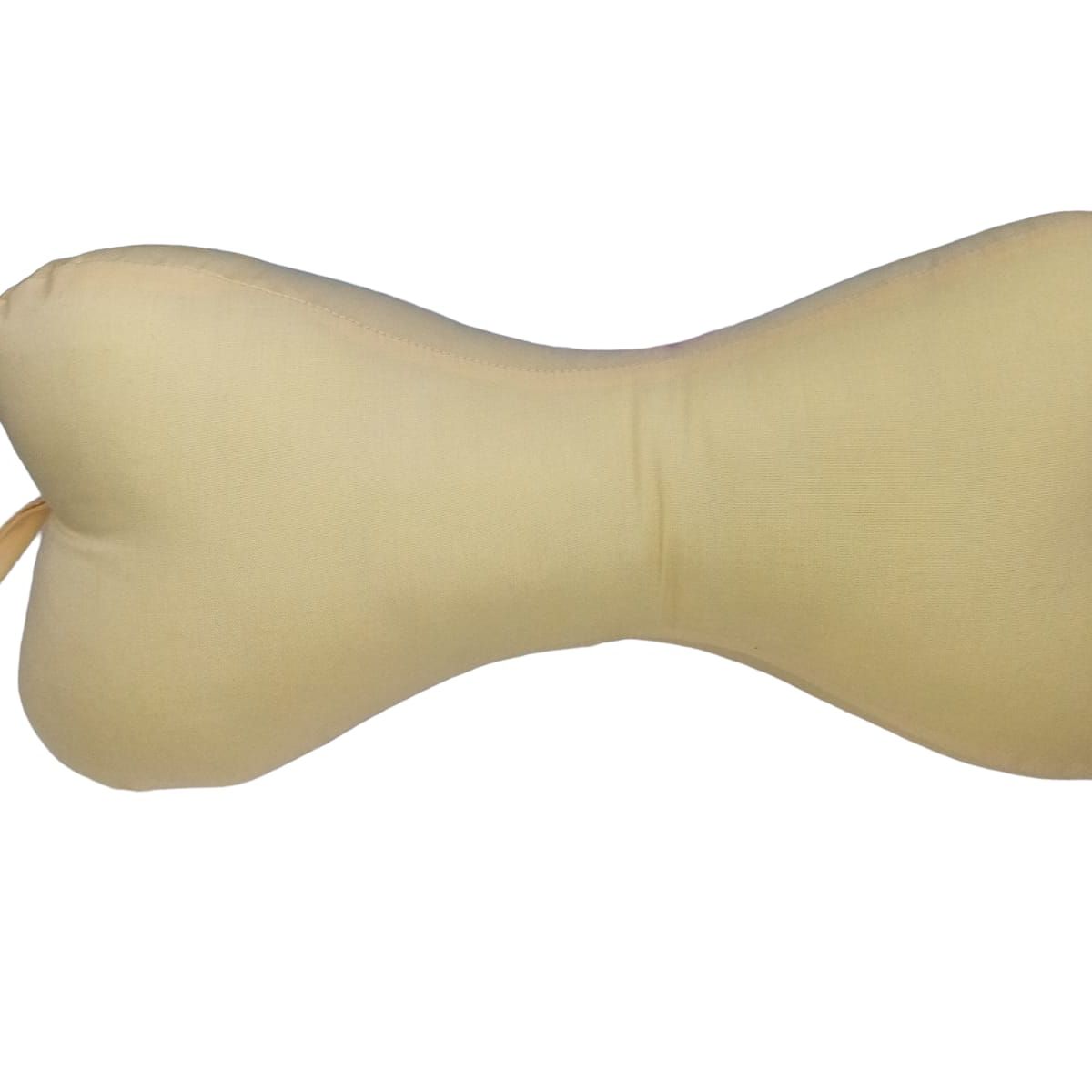 GENERICO - Almohada Hueso para Cuello Pies Rodillas Color Amarillo