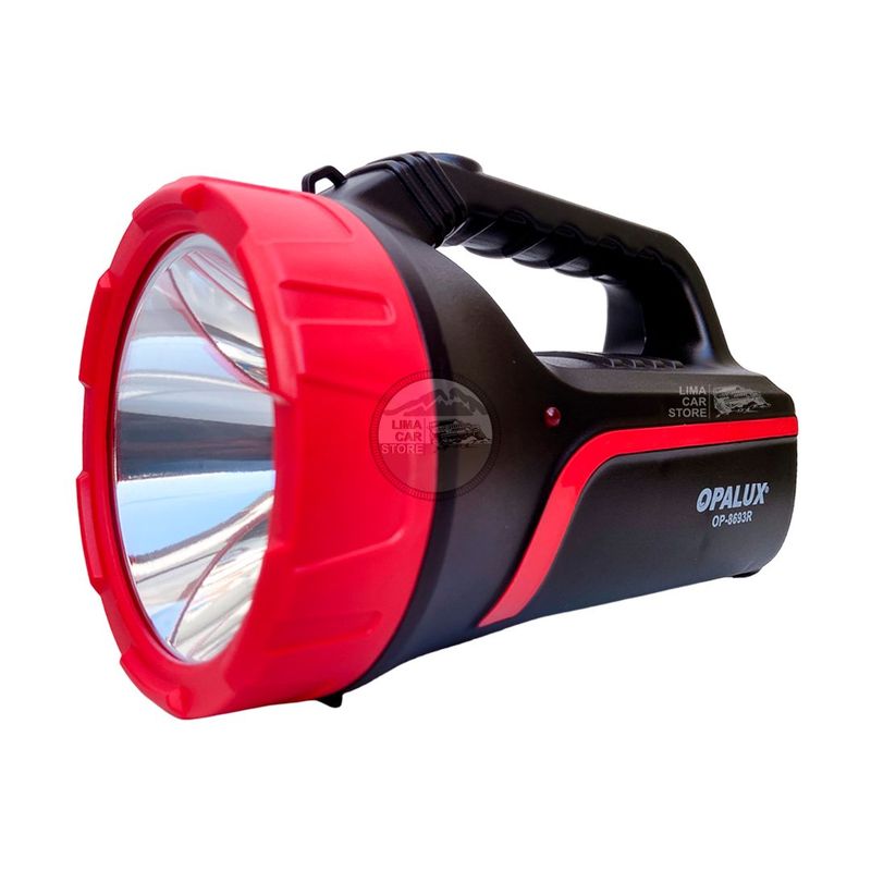 OPALUX - Linterna portátil LED Potente 300M 3w recargable seguridad camping
