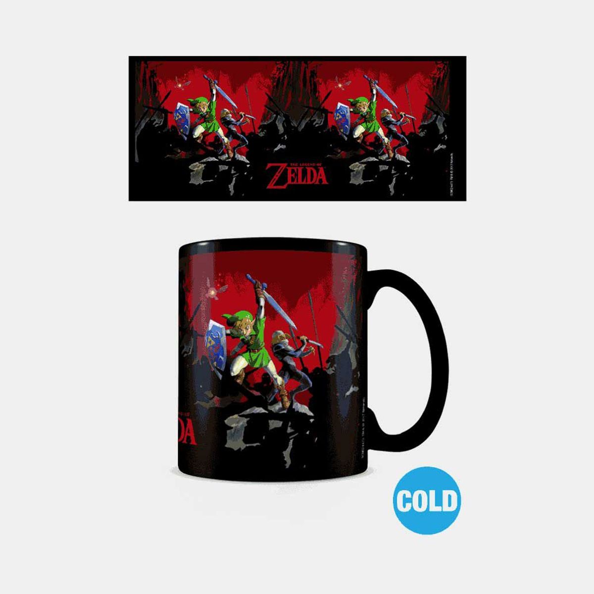 GENERICO - TAZA DE CERÁMICA CAMBIA DE COLOR - THE LEGEND OF ZELDA BATTLE