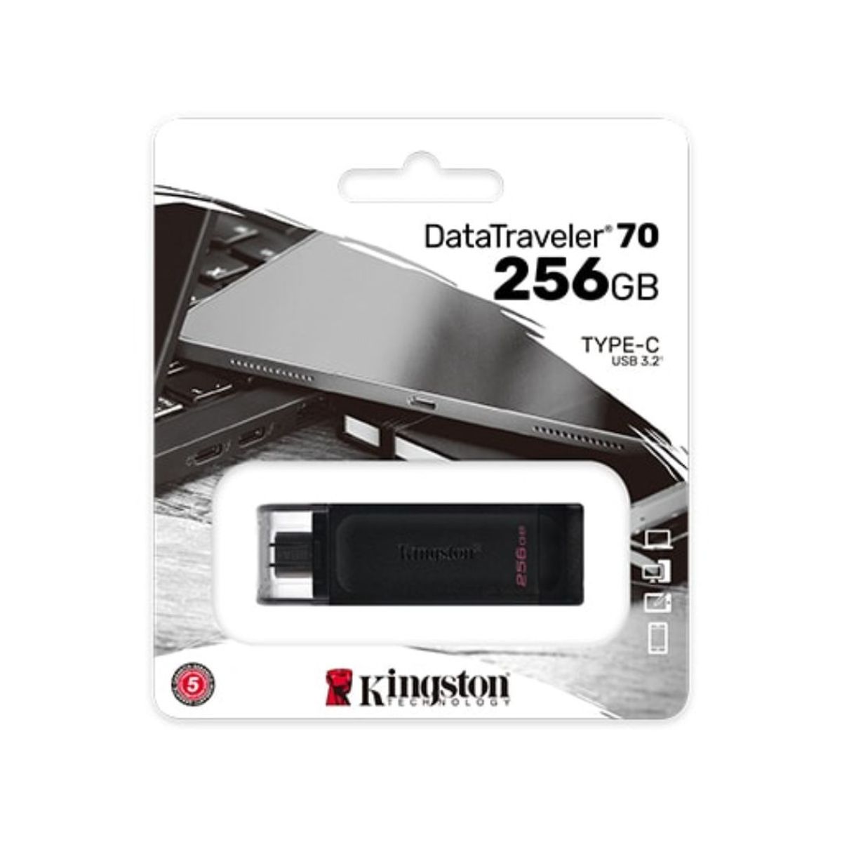 KINGSTON - MEMORIA USB KINGSTON DATATRAVELER70 256GB DT70256GB