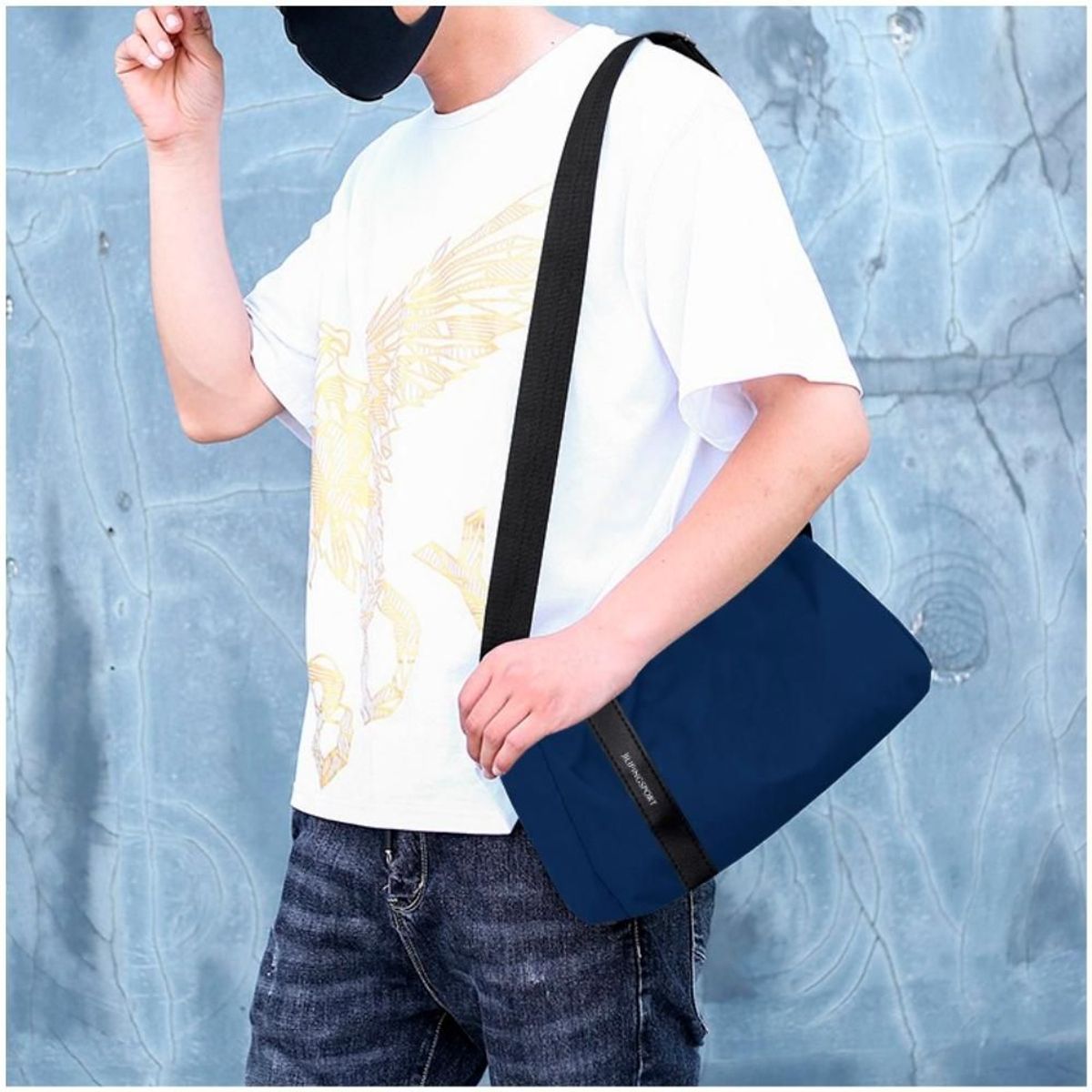 MINARI - Maletín Deportivo Bolso de Viaje Morral Impermeable Azul OS D54