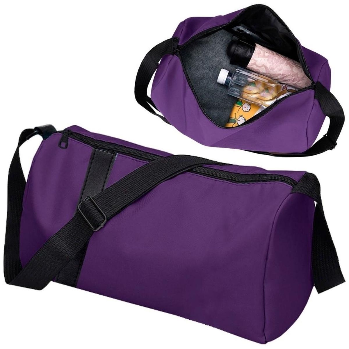 MINARI - Maletín Deportivo Bolso de Viaje Morral Impermeable Morado D54