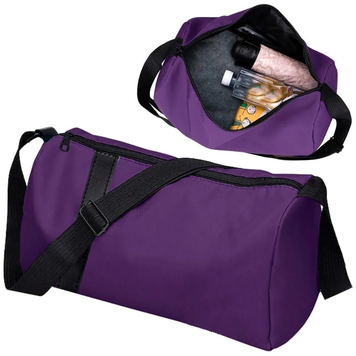MINARI - Maletín Deportivo Bolso de Viaje Morral Impermeable Morado D54
