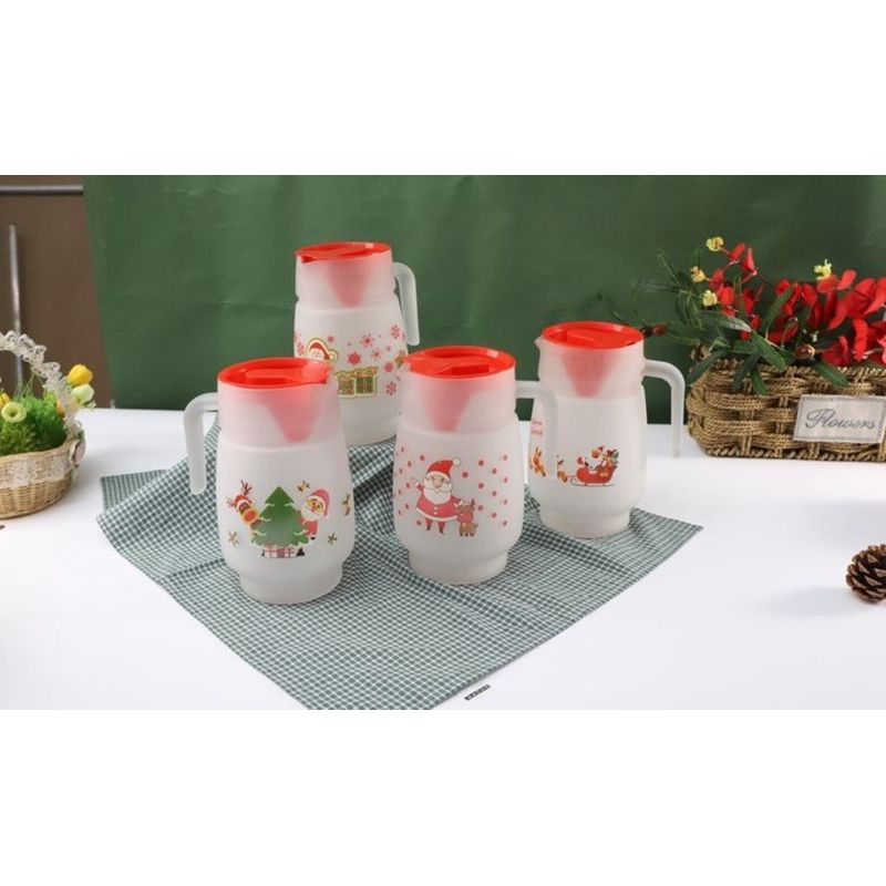 GENERICO - Jarra Navideñas  Con Tapa