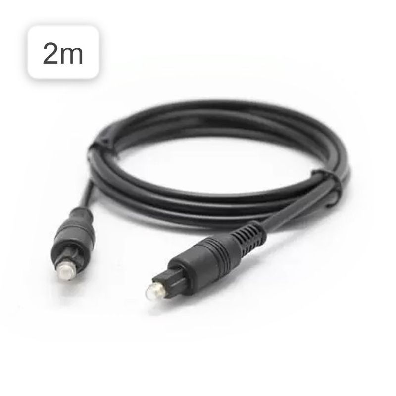 OEM - Cable Audio Digital Fibra Optica 2m metros Macho para DVD PS4 Xbox 360